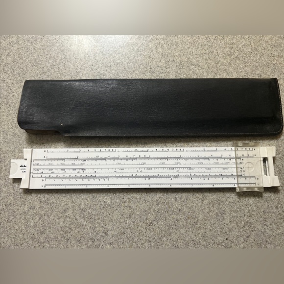 Vintage Pickett Trainer Model 120 Slide Rule & Leather Case - Picture 1 of 8